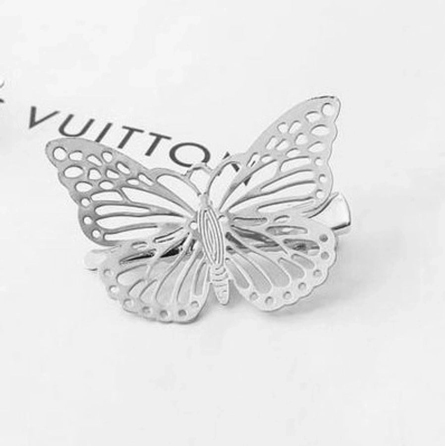 Women's Casual Simple Style Streetwear Butterfly Alloy Plating Hair Clip