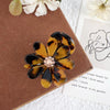 Women's Sweet Flower Acetic acid sheets Inlay Rhinestones Hair Claws