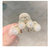 women's simple style solid color alloy plating hair claws
