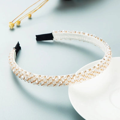 women's fashion crystal artificial crystal beaded artificial crystal hair band 1 piece