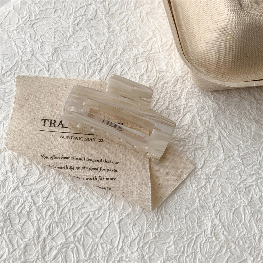 Women's Casual Simple Style Color Block Acetic acid sheets Hollow Out Hair Claws