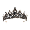 baroque  prom crown rhinestone pearl headband