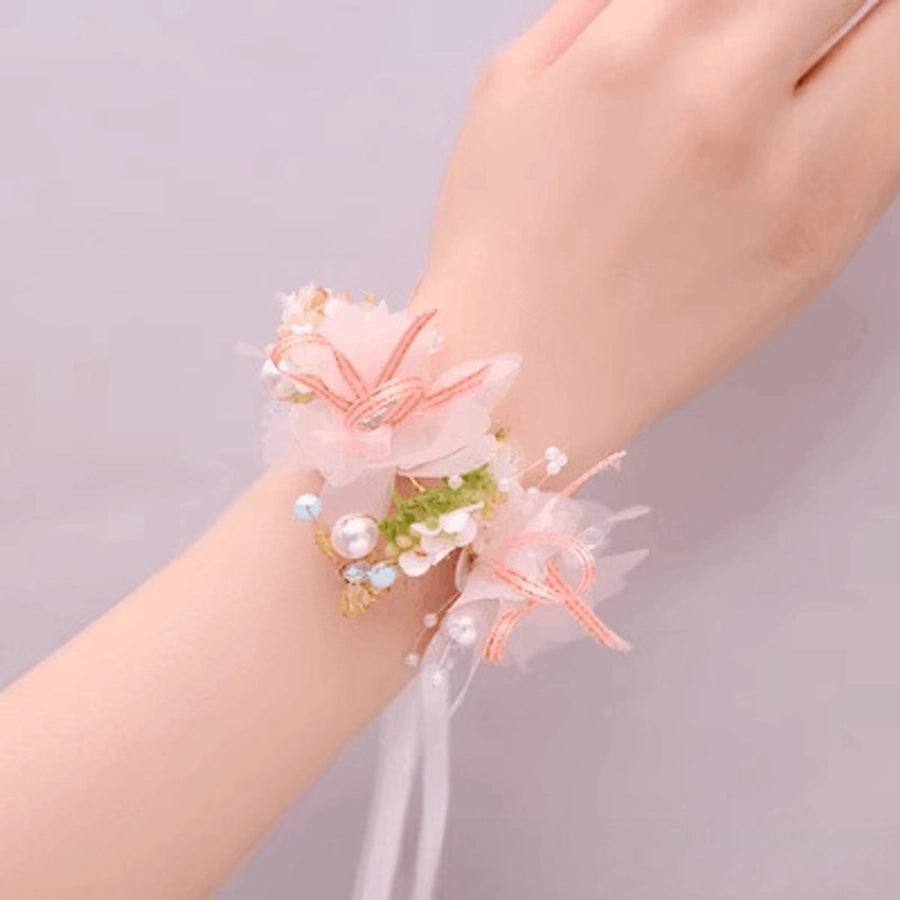 Children's Wreath Headwear Princess Super Fairy Strap Pearl Headband Wedding Flower Girl Headband Mori Headband Hair Accessories