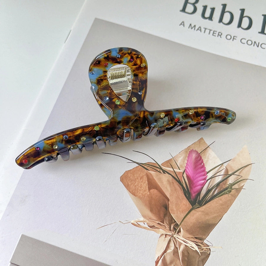 Women's Simple Style Geometric Solid Color Acetic acid sheets Hair Claws