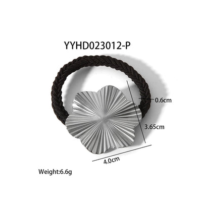 Women's IG Style Fairy Style Korean Style Petal 304 Stainless Steel Elastic Band Hair Tie
