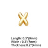 Wholesale Jewelry Basic Simple Style letter Copper 18K Gold Plated