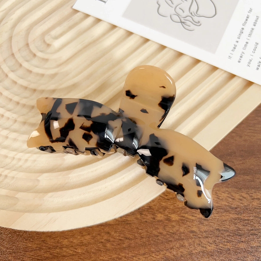 Women's Elegant Color Block Acetic acid sheets Bowknot Hair Claws