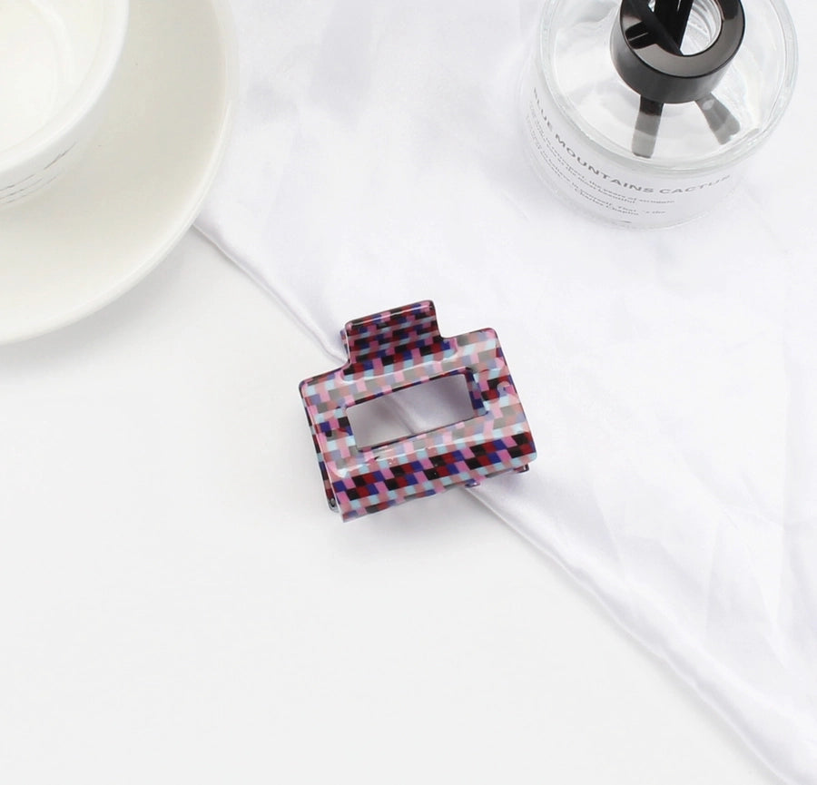 Women's Retro Color Block Acetic acid sheets Hair Claws