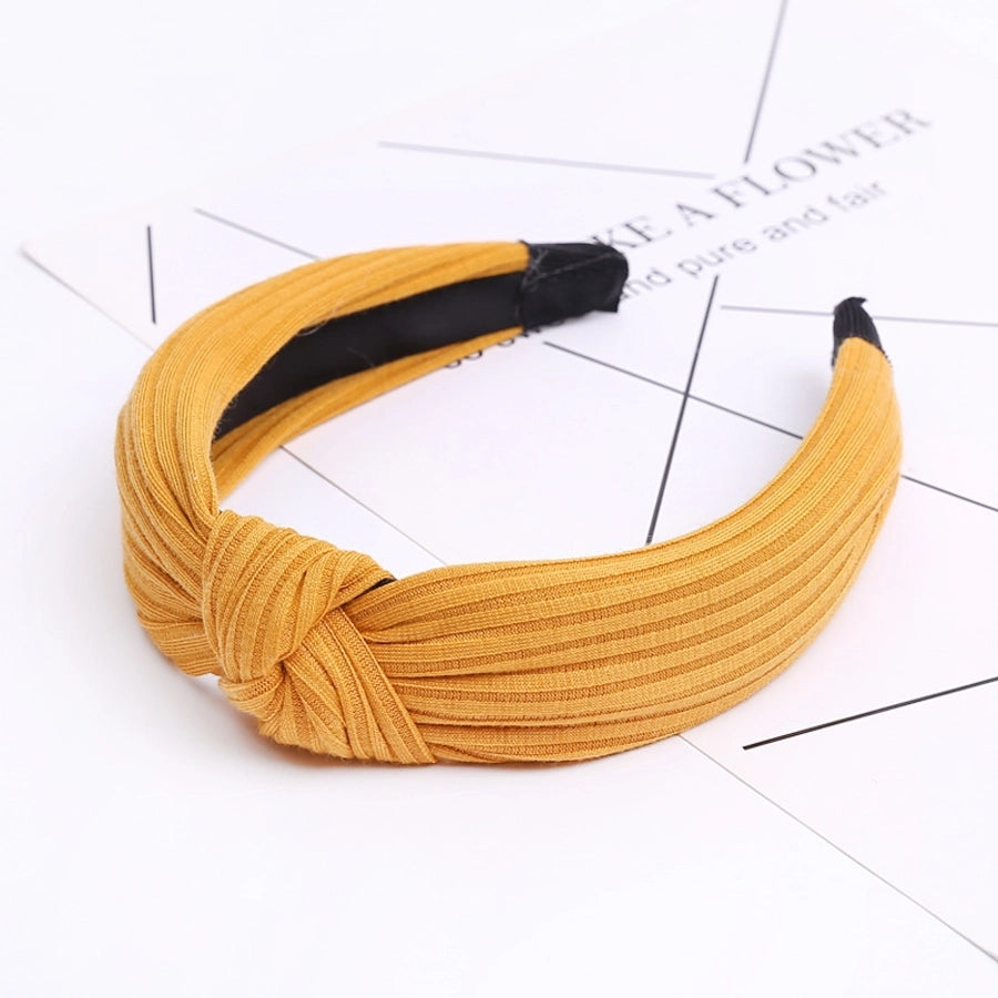 fashion solid color cloth handmade hair band 1 piece