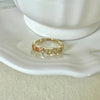 Copper Flower Butterfly Open Rings
