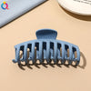 fashion solid color plastic metal hair claws 1 piece