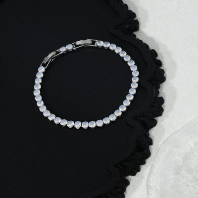Jewelry Casual Elegant Shiny Round Copper Zircon K Gold Plated Bracelets