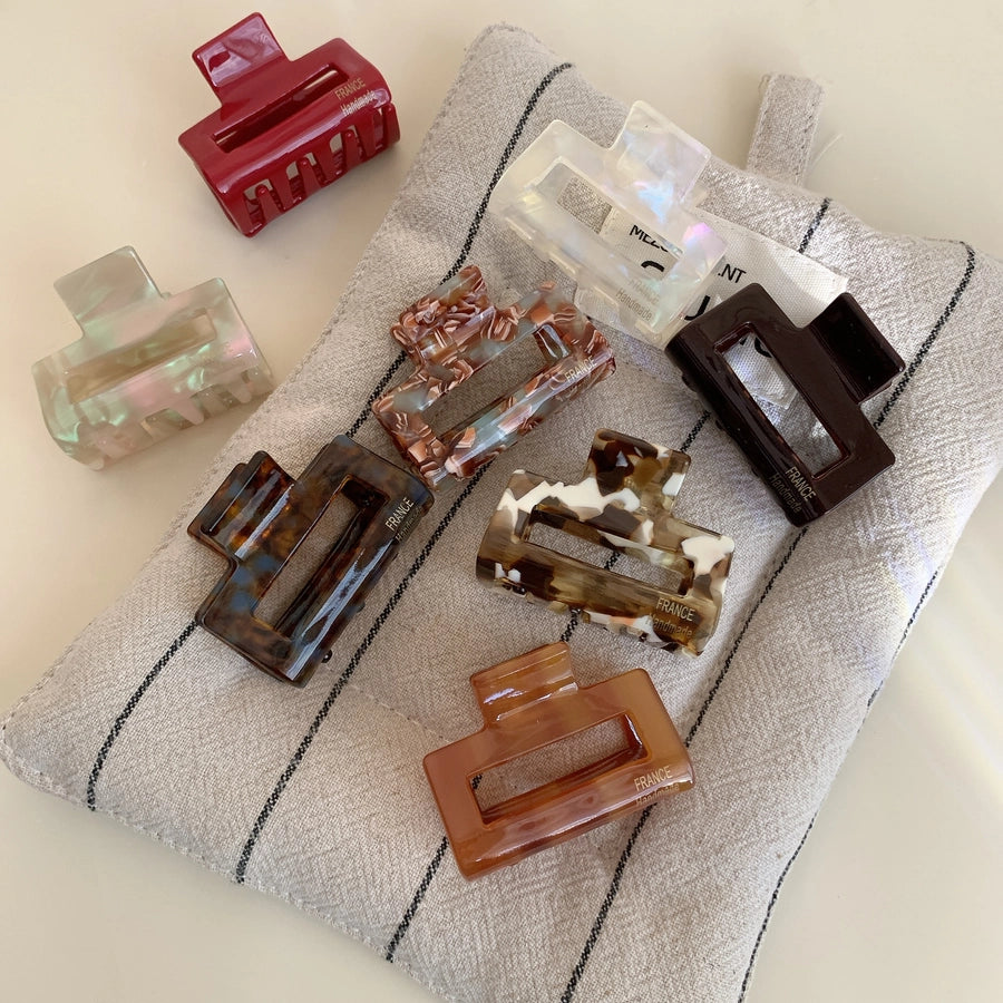 Women's Simple Style Classic Style Solid Color Acetic acid sheets Hair Claws