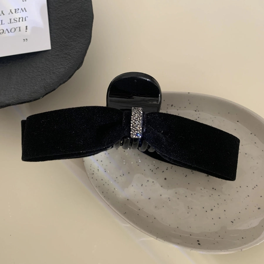 Women's IG Style Bow Knot velvet Hair Clip Hair Claws