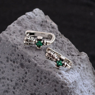 1 Pair Simple Style Cross Crown Copper Earrings