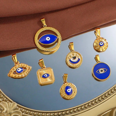 Jewelry Vintage Style Classic Style Devil's Eye 304 Stainless Steel Plating