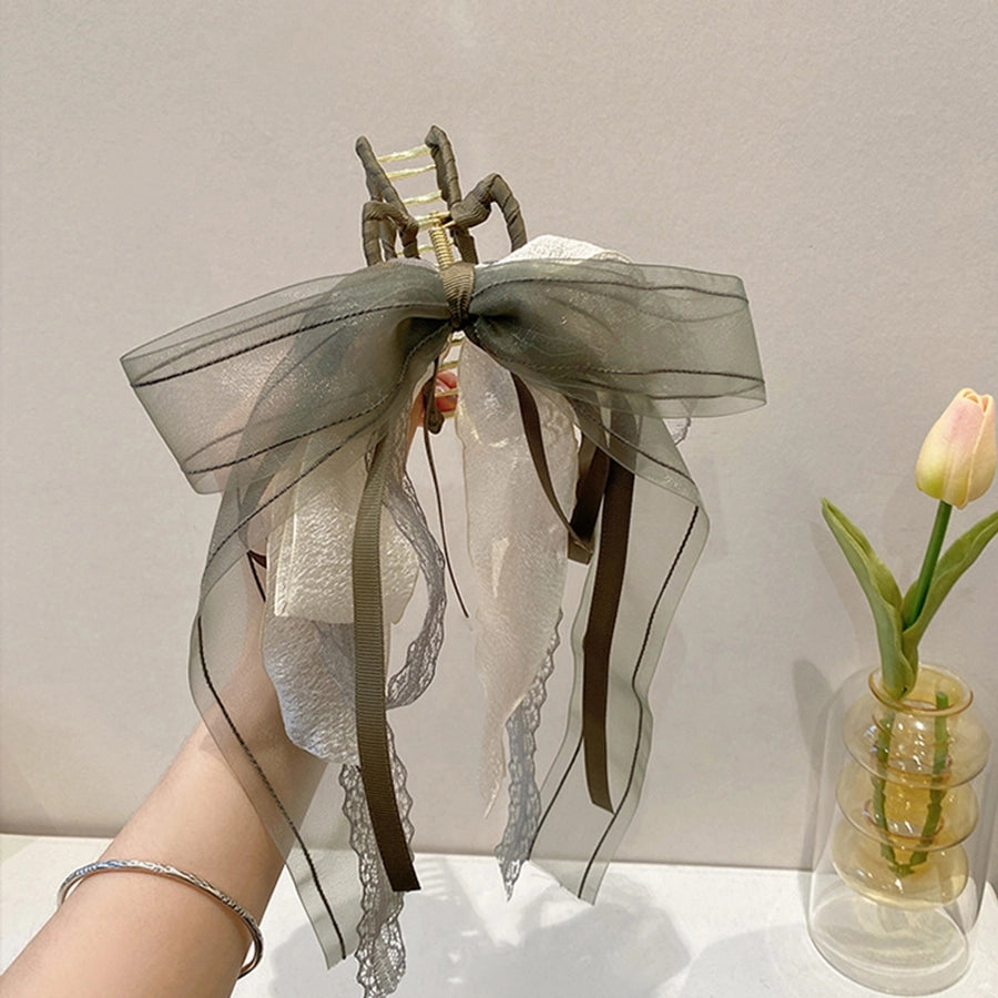 Women's Vintage Style Bow Knot Cloth Hair Claws