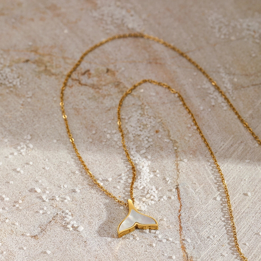 Jewelry Glam Simple Style Classic Style Geometric 304 Stainless Steel Pendant Necklace