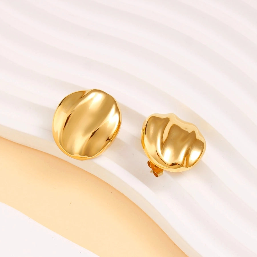 1 Pair Simple Style Classic Style Round 304 Stainless Steel 316 Stainless Steel  Ear Studs