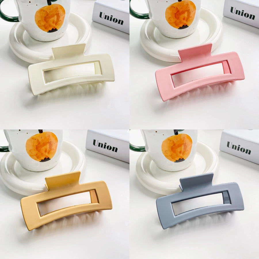 Women's Simple Style Classic Style Solid Color Plastic Hair Claws