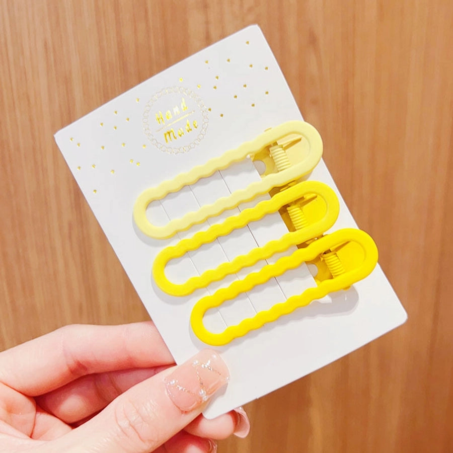 retro geometric metal stoving varnish hair clip