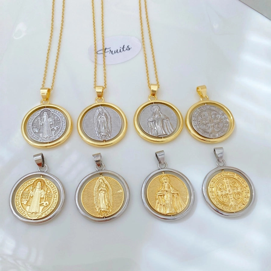 Jewelry Vintage Style Classic Style Human Geometric Copper Mixed Metal Plating