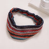 women's casual retro stripe cloth printing hair band
