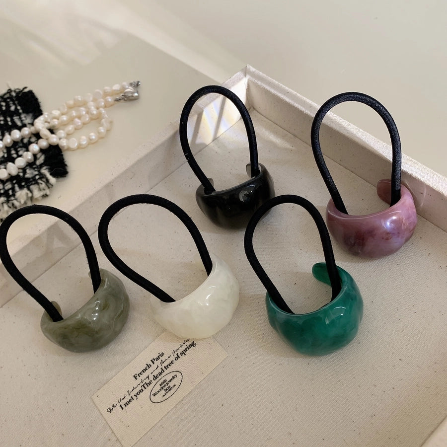 Women's Simple Style Solid Color Arylic Hair Tie