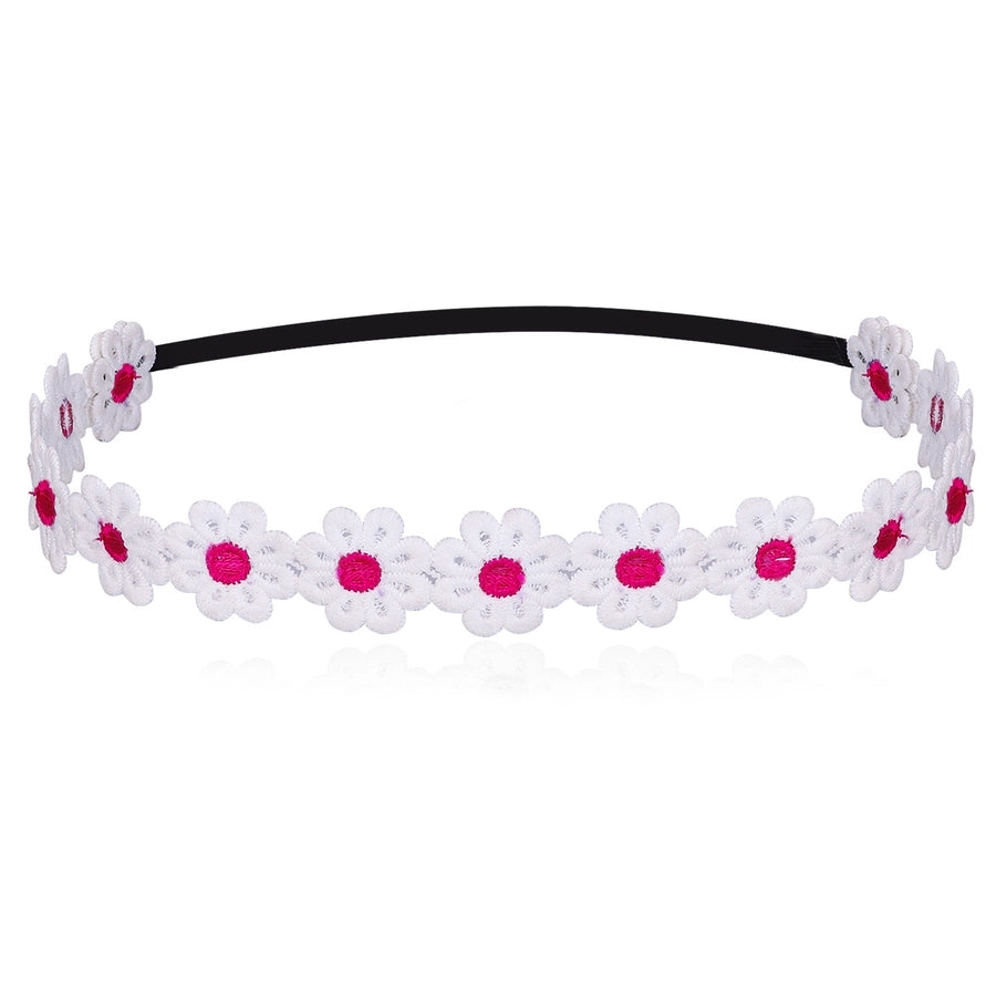 sweet simple style flower cloth hair band