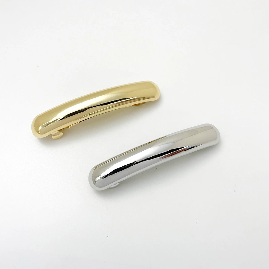 Women's Casual Solid Color Rectangle Alloy Hair Clip