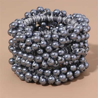 Women's Fairy Style Sweet Simple Style Round Imitation Pearl Beaded Artificial Pearls Hair Tie