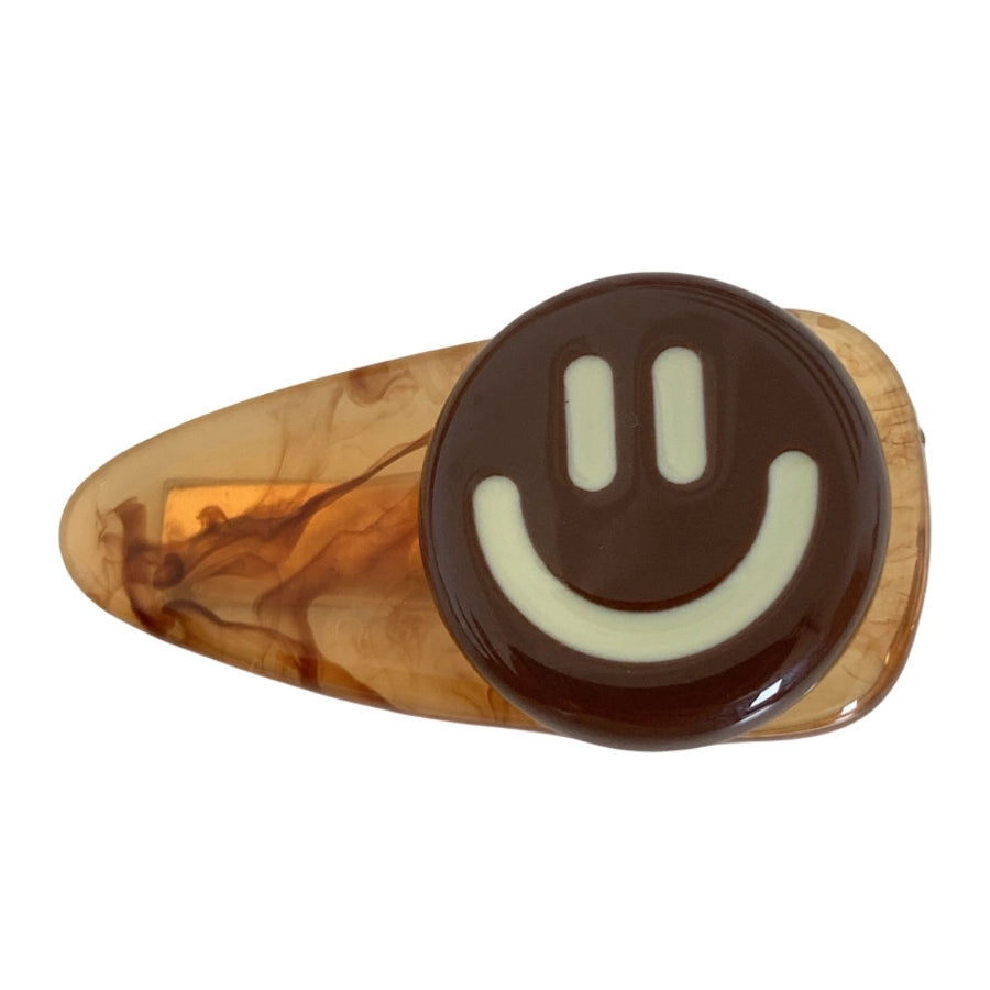 cute simple style Smile face arylic hair clip