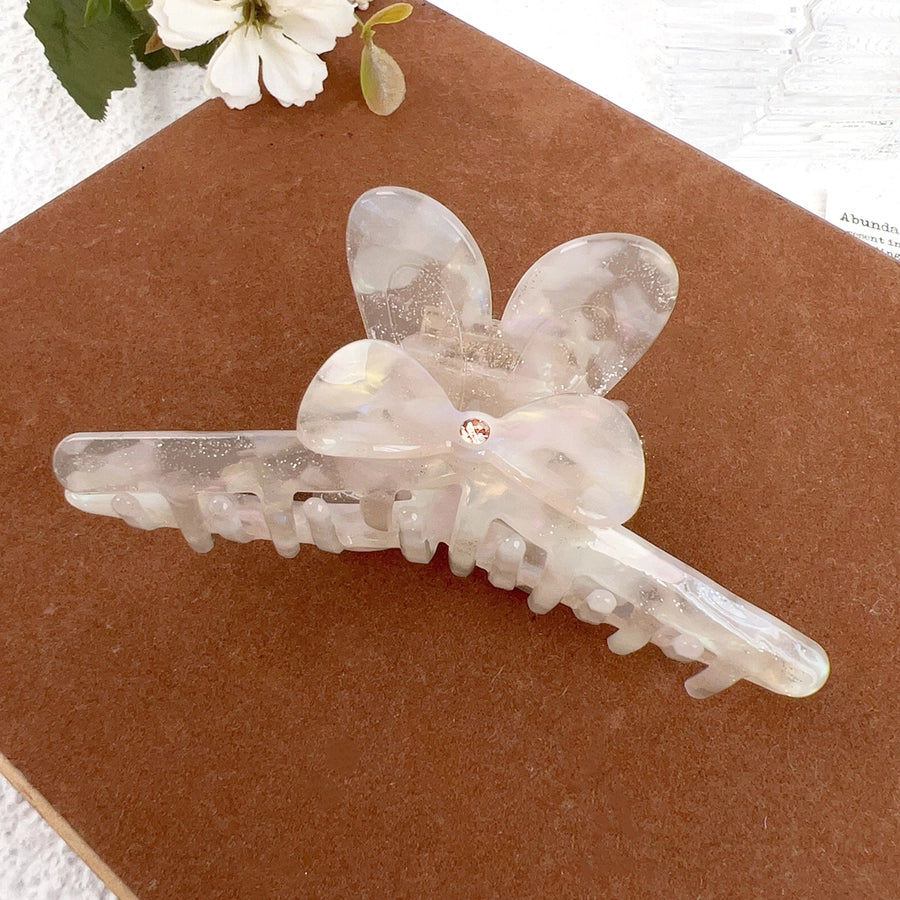 Women's Sweet Simple Style Bow Knot Acetic acid sheets Inlay Rhinestones Hair Claws