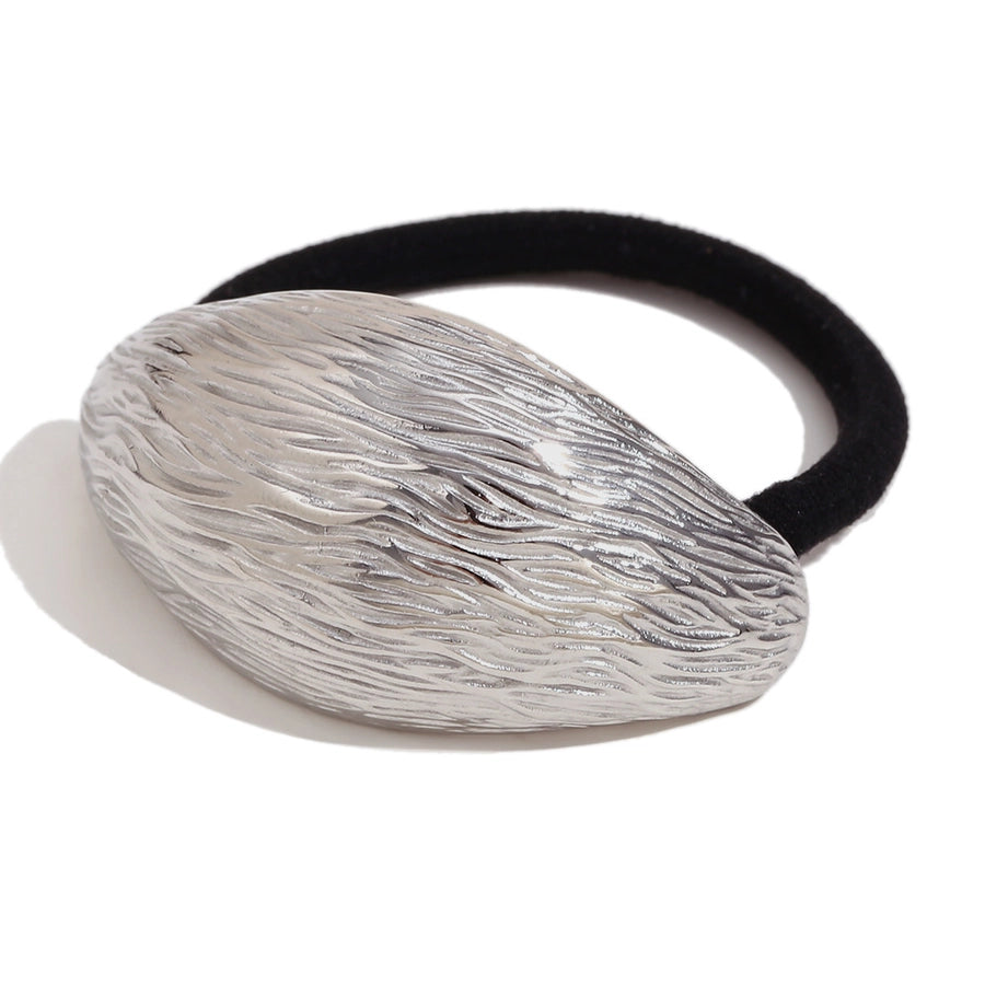 Women's IG Style Retro Geometric Solid Color 304 Stainless Steel Plating Hair Tie