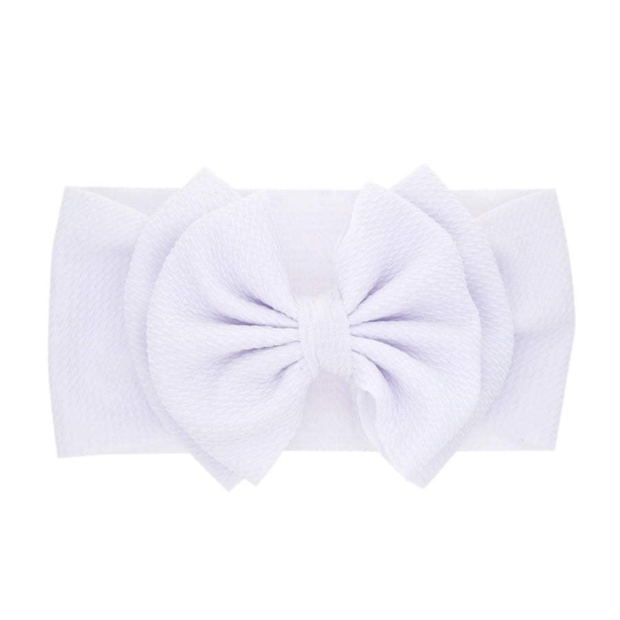 fashion children's solid color double-layer bowknot hairband