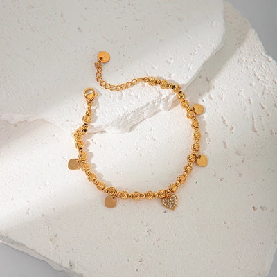 Casual Vacation Sweet Twist 304 Stainless Steel 14K Gold Plated Bracelets In Bulk