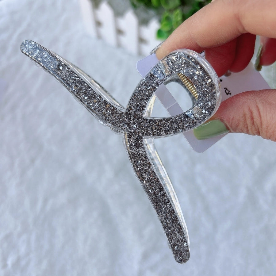 Women's Lady Bow Knot Arylic Hair Claws