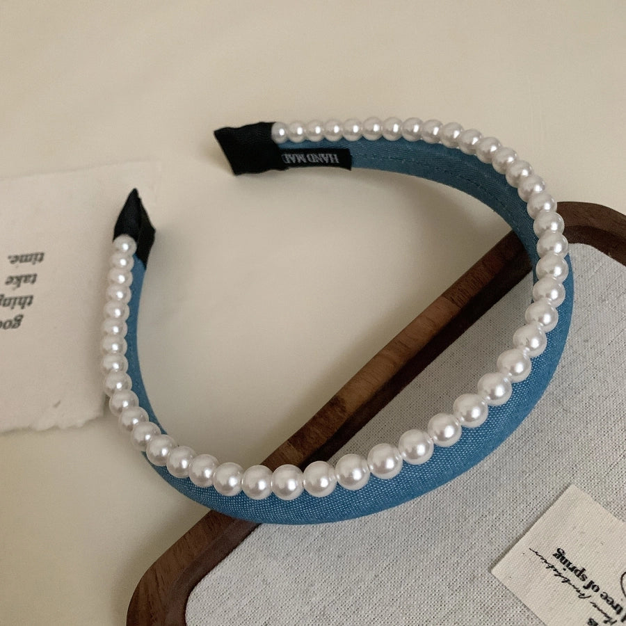 Women's Elegant Simple Style Solid Color Cloth Hair Band