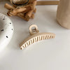 new milk tea coffee color clip elegant temperament hairpin simple hair accessories