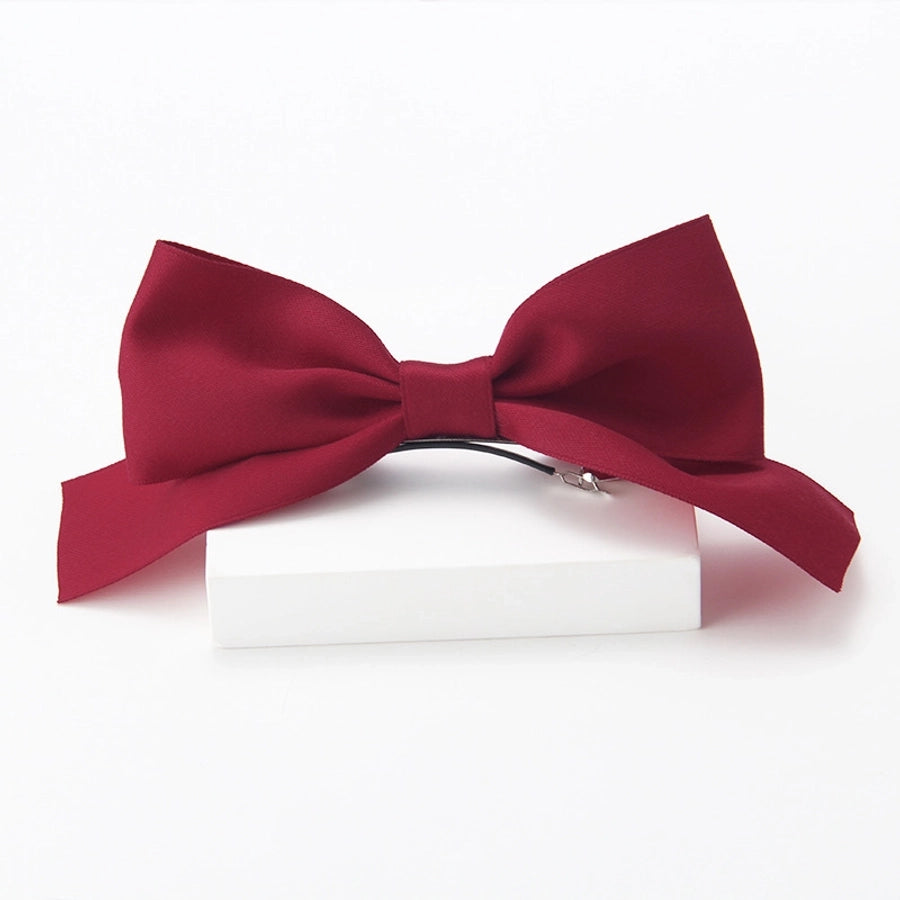 women's cute bow knot cloth ribbon hair clip hair band