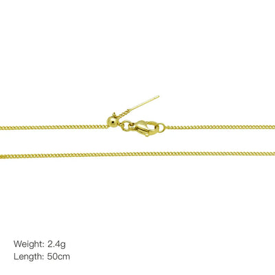 Copper 18K Gold Plated Solid Color Necklace