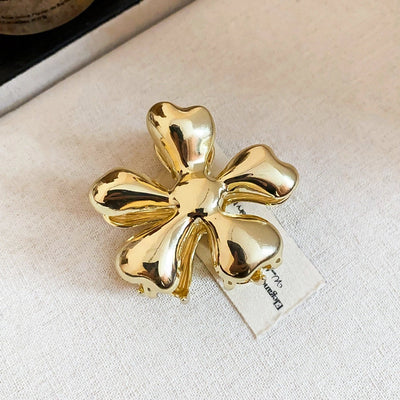 Women's Simple Style Classic Style Flower Alloy Plating Hair Claws