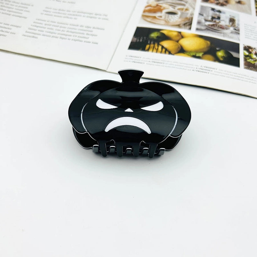 Halloween Original Design Women's Skull Arylic Carving Hair Clip Hair Claws