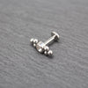 1 Piece Lip Rings Hip-Hop Punk Geometric 304 Stainless Steel 316 Stainless Steel  Inlay Rhinestones 18K Gold Plated Lip Rings Ear Cartilage Rings & Studs
