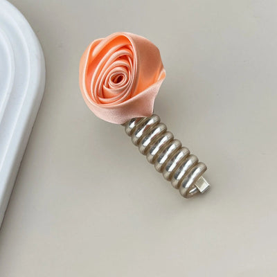 Women's Elegant Simple Style Rose Plastic Hair Tie