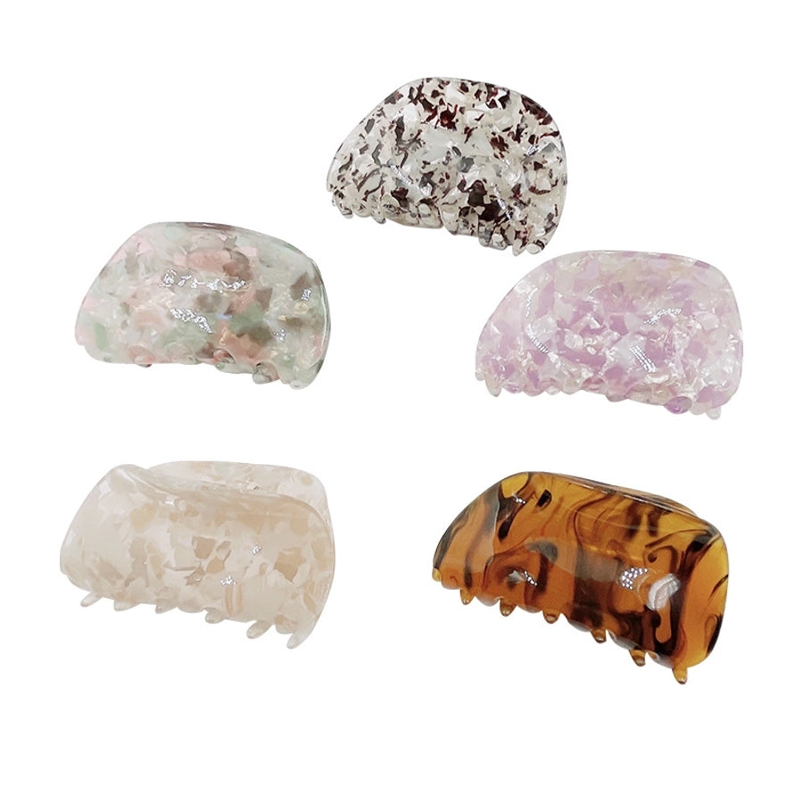 retro marble arylic handmade hair claws 1 piece