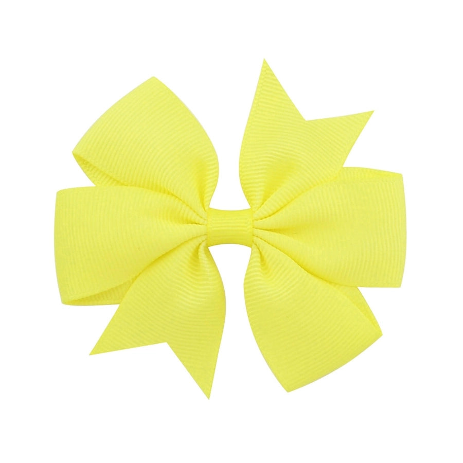 fashion solid color bow knot cloth hair clip 1 piece