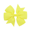 fashion baby v-shaped ribbed ribbon bow hairpin hair accessories