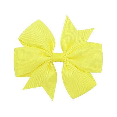 fashion baby v-shaped ribbed ribbon bow hairpin hair accessories