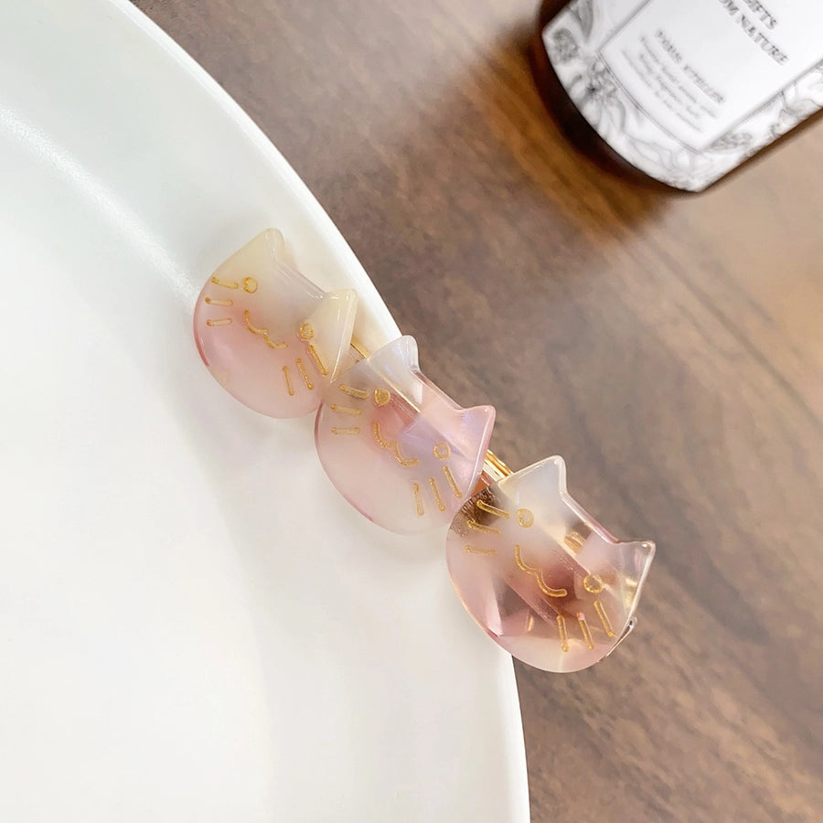 Women's Cute Cat Acetic acid sheets Hair Clip